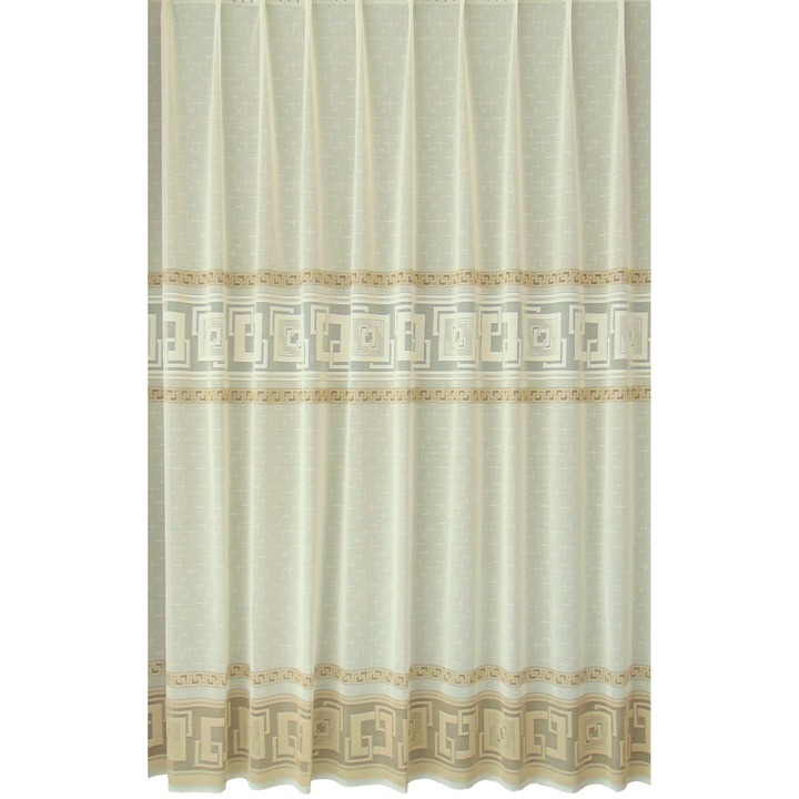 Perdea Trei Stejari, model 051042, uni, 200 x 180 cm, crem