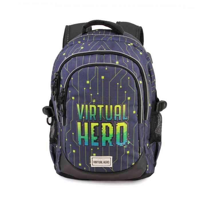 Iskolatáska Virtual Hero 44 cm Multicolor