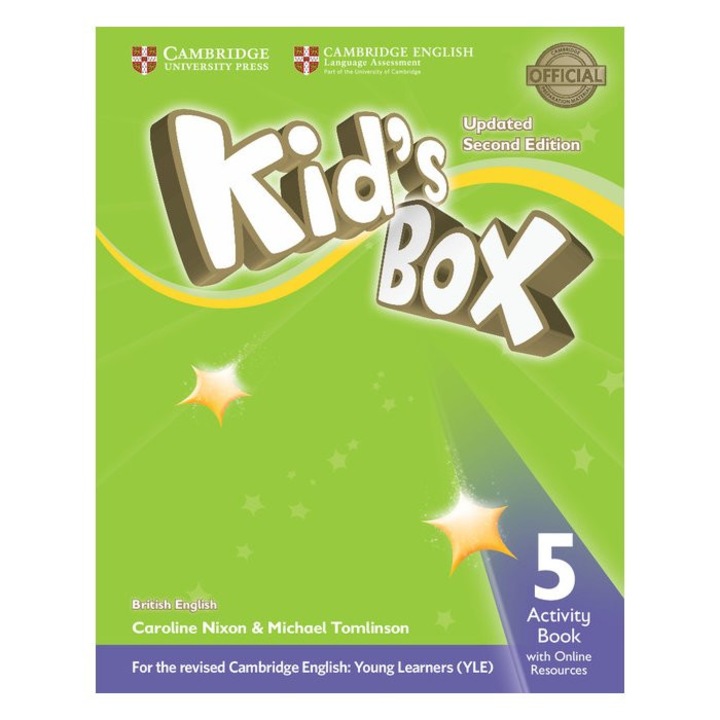 Kid's Box 5. szintű tevékenységi könyv online forrásokkal brit angol