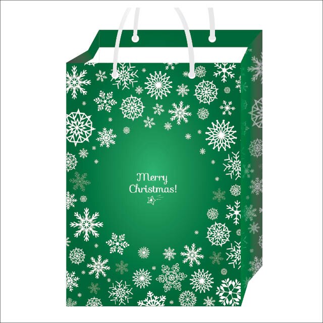 Set 25 Pungi Cadou Green Snow GP029 25X35X8 cm
