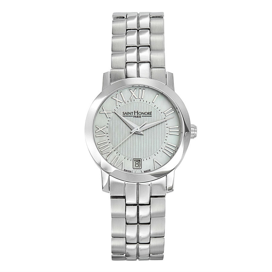 Ceas dama SAINT HONORE, 751120 1YFRN, Swiss Made, quartz, otel, mother of pearl