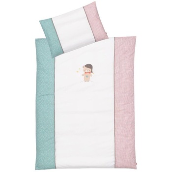Lenjerie de pat copii - Ursuletul Bruno, Fehn Multicolor Lenjerie de pat copii - Ursuletul Bruno, Fehn Multicolor