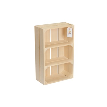 Ladita lemn cu 2 separatoare 50 x 31 x 16 cm  Ladita lemn cu 2 separatoare 50 x 31 x 16 cm