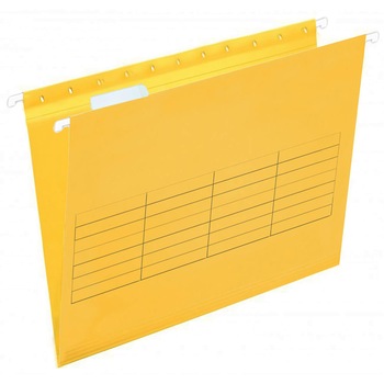 Dosar suspendabil cu bagheta metalica, 25 buc/set, galben Dosar suspendabil cu bagheta metalica, 25 buc/set, galben