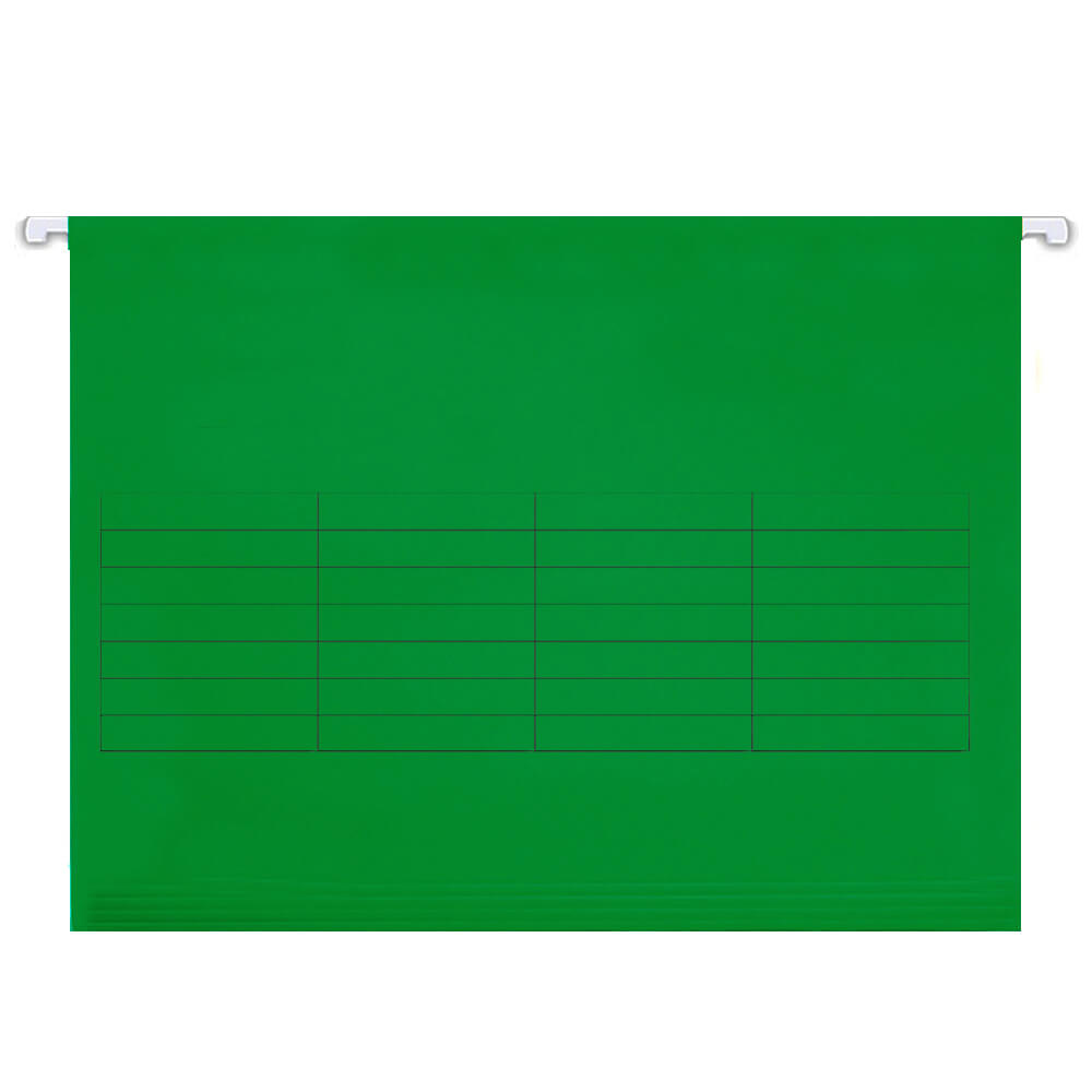 Dosar suspendabil cu bagheta metalica, 25 buc/set, verde