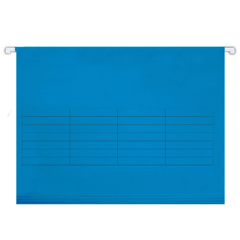 Dosar suspendabil cu bagheta metalica, 25 buc/set, albastru