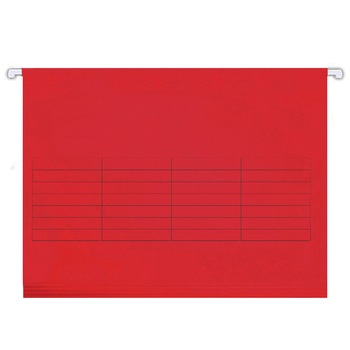 Dosar suspendabil cu bagheta metalica, 25 buc/set, rosu Dosar suspendabil cu bagheta metalica, 25 buc/set, rosu