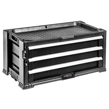 Dulap pentru scule, modular, 3 sertare, plastic, Neo 84-227 Dulap pentru scule, modular, 3 sertare, plastic, Neo 84-227