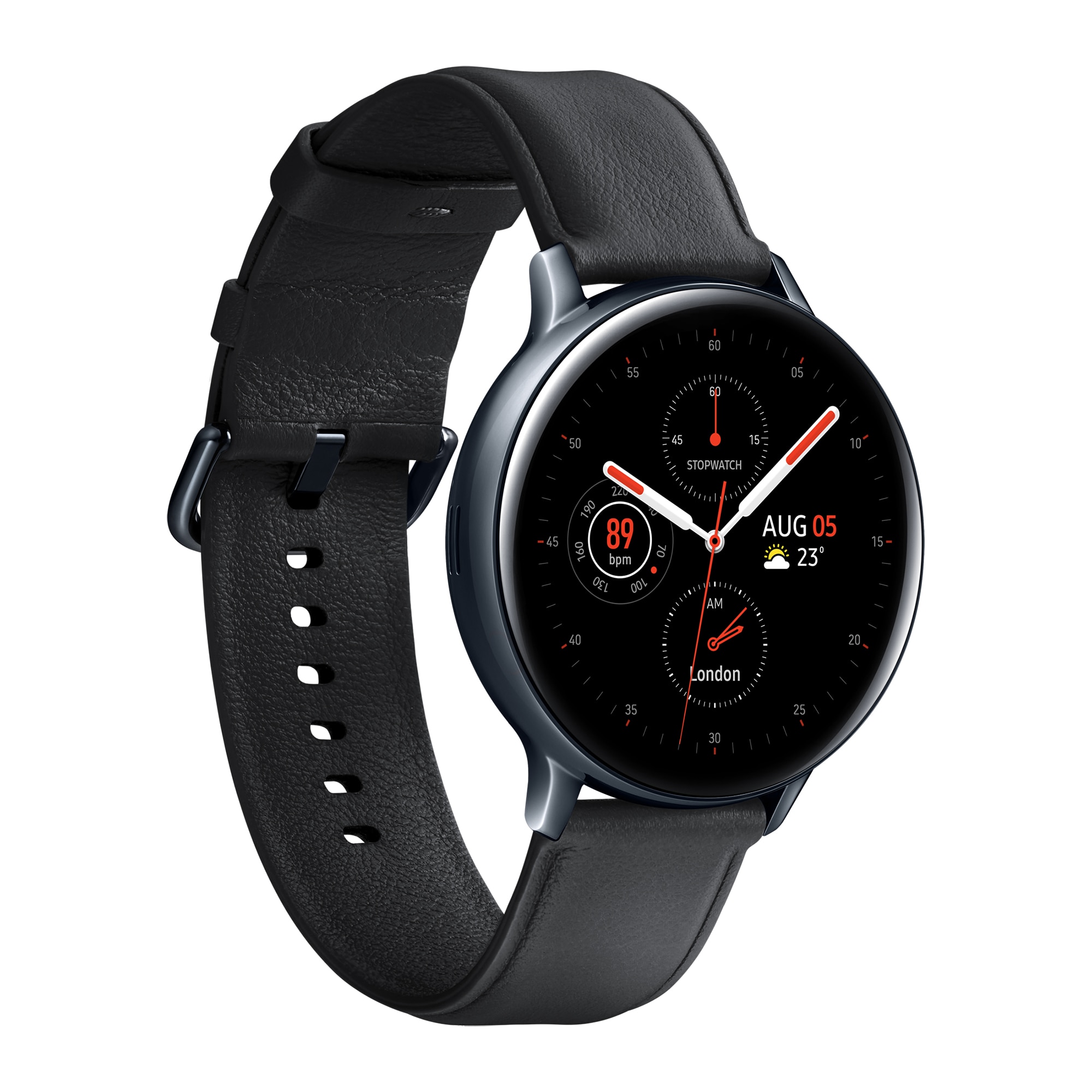Samsung Galaxy Watch Active 2 okosóra, 44 mm, rozsdamentes acél kivitel