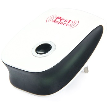 Aparat Pest Reject impotriva daunatorilor, dispozitiv cu ultrasunete, alb FMD0065 Aparat Pest Reject impotriva daunatorilor, dispozitiv cu ultrasunete, alb FMD0065