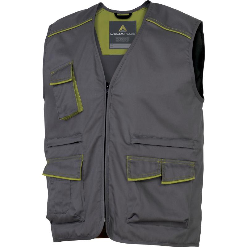 Vesta de lucru, PANOSTYLE®, L, Delta Plus, gri - verde, M6GILGVGT