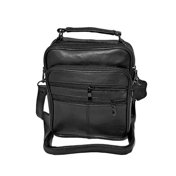 Borseta barbateasca de umar si mana,din piele naturala, neagra, 22/17 cm Borseta barbateasca de umar si mana,din piele naturala, neagra, 22/17 cm