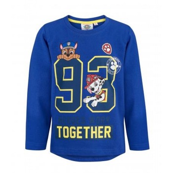 Bluza cu maneca lunga Patrula Catelusilor albastra, 4 ani, 104 cm Bluza cu maneca lunga Patrula Catelusilor albastra, 4 ani, 104 cm