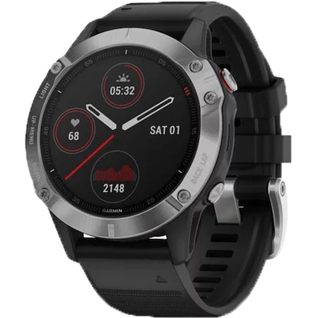Часовник Smartwatch Garmin Fenix 6, 47 мм, Silver/Black