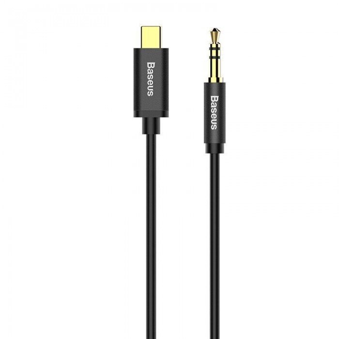 Cablu audio Baseus, M01 Type-C to Jack 3.5 mm, Negru