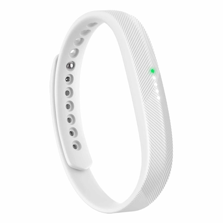 Curea Bratara Edman pentru Fitbit Flex 2, marimea L, Alb
