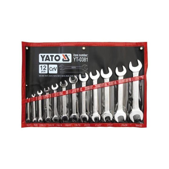 Yato villáskulcs készlet 12 részes 6 - 32 mm
