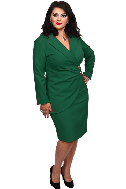 Rochie Trend, culoare verde, marime 50 EU