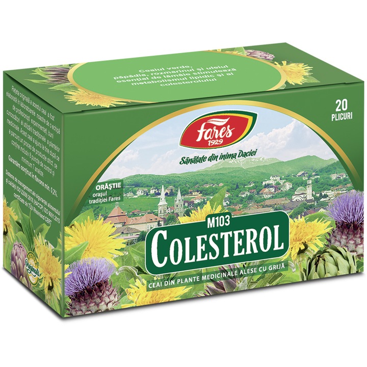 Ceai Colesterol, ceai la plic, Fares