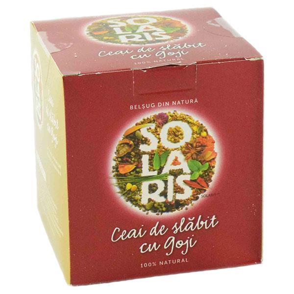 Ceai de slăbit cu goji berry, 20 plicuri, Solaris