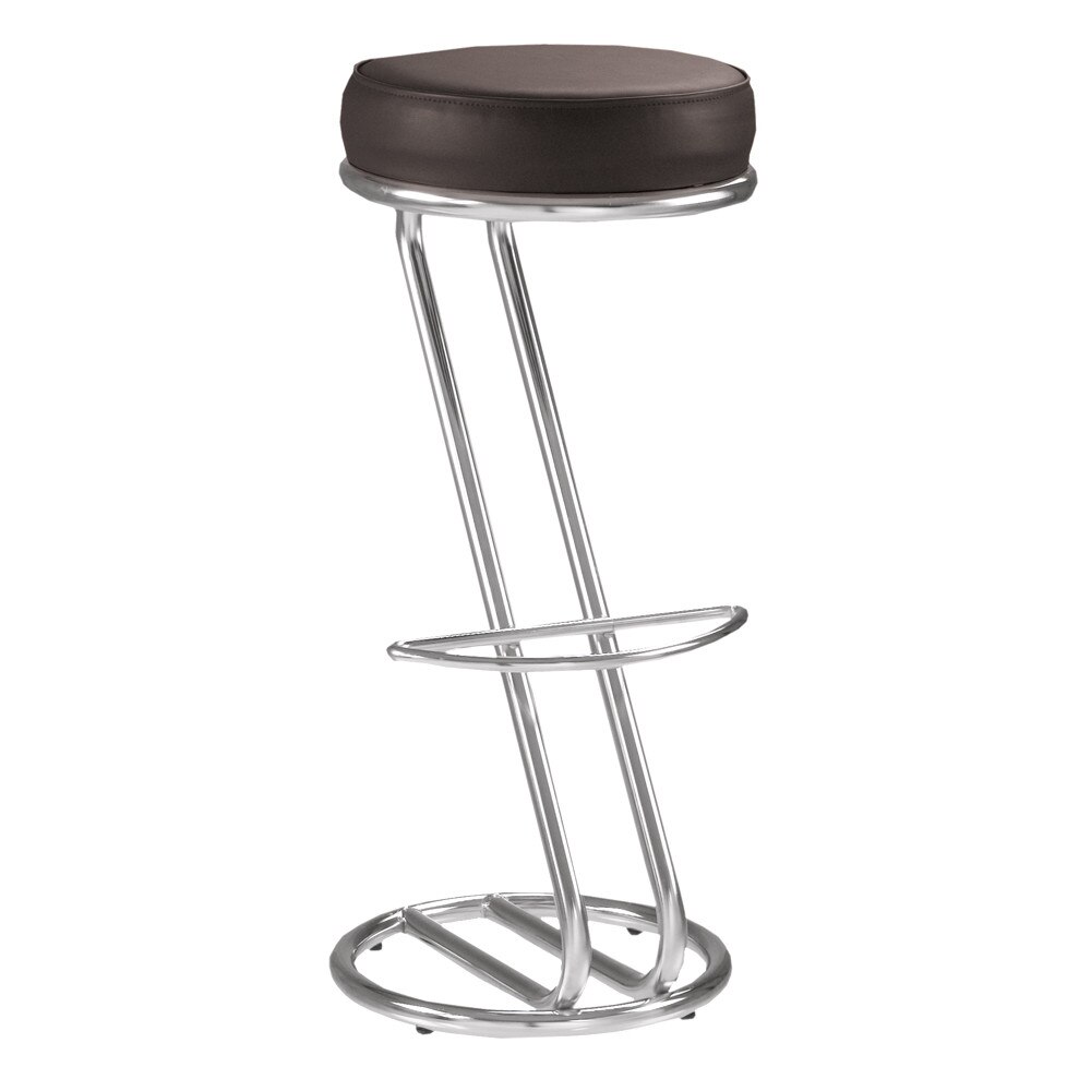 Scaun bar cafenea ZETA Hoker, Negru texturat, PU