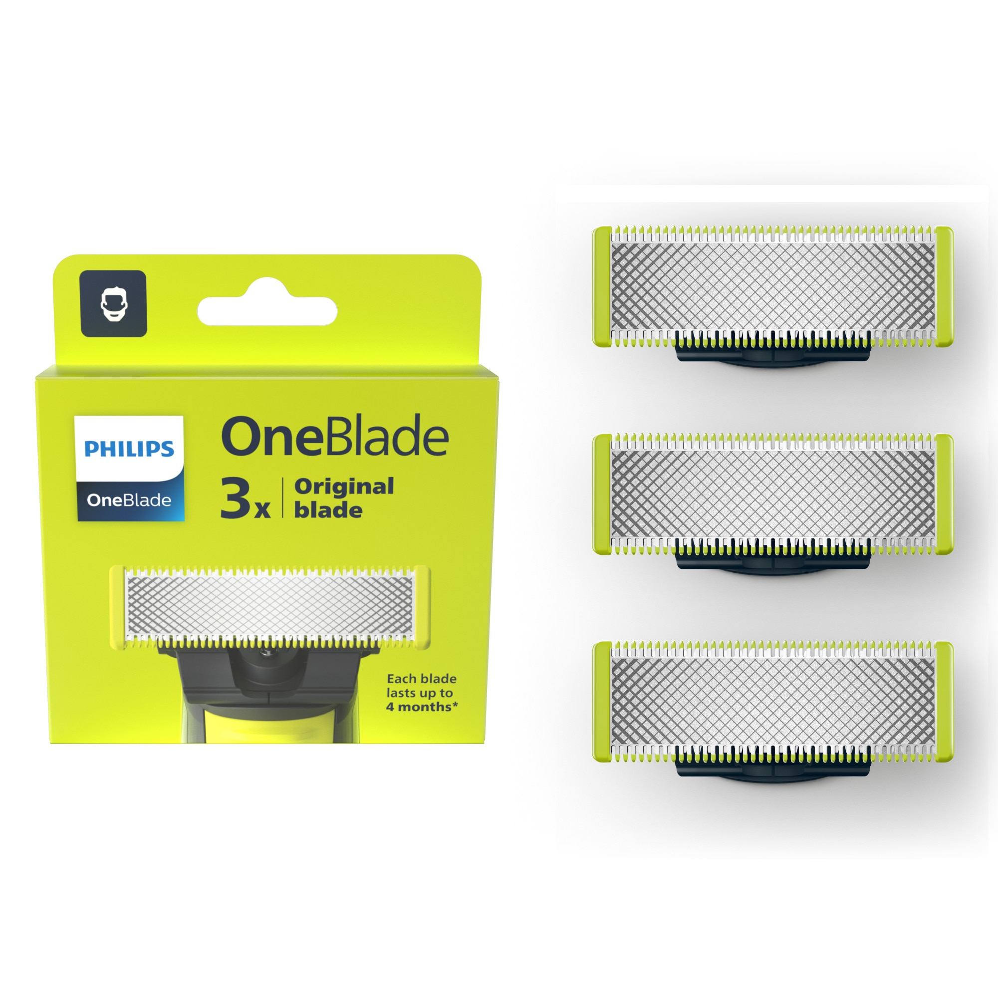 Rezerva PHILIPS OneBlade QP230/50 kit 3 lame, pentru orice model ...