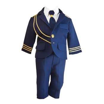 Set 5 piese costum botez Micul Politist 3-6 luni Set 5 piese costum botez Micul Politist 3-6 luni