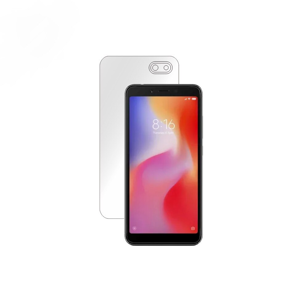 Folie Smart Protection Xiaomi Redmi 6A spate, protectie completa spate+Smart Spray®,Smart Squeegee® si microfibra inclus