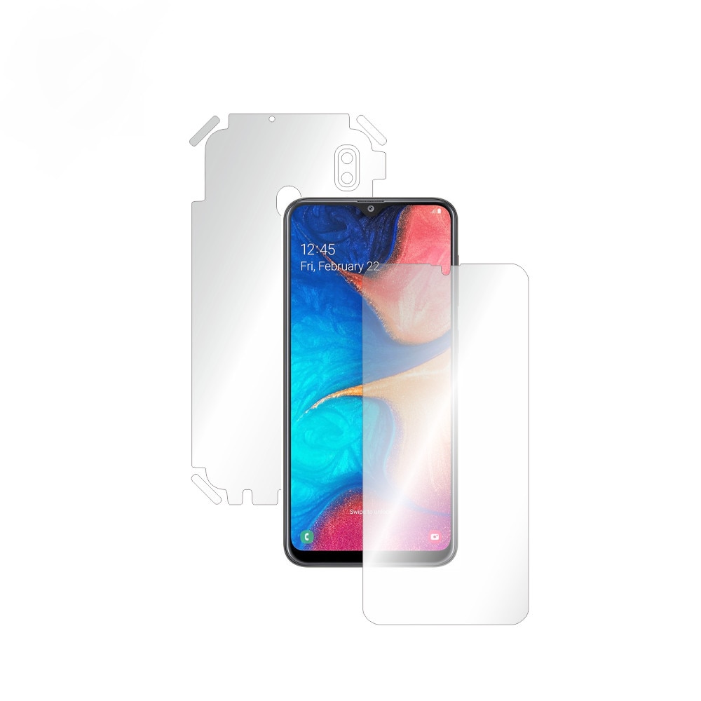 Folie Smart Protection Samsung Galaxy A20 2019 fullbody,protectie completa ecran si spate+Smart Spray®,Smart Squeegee® si microfibra incluse