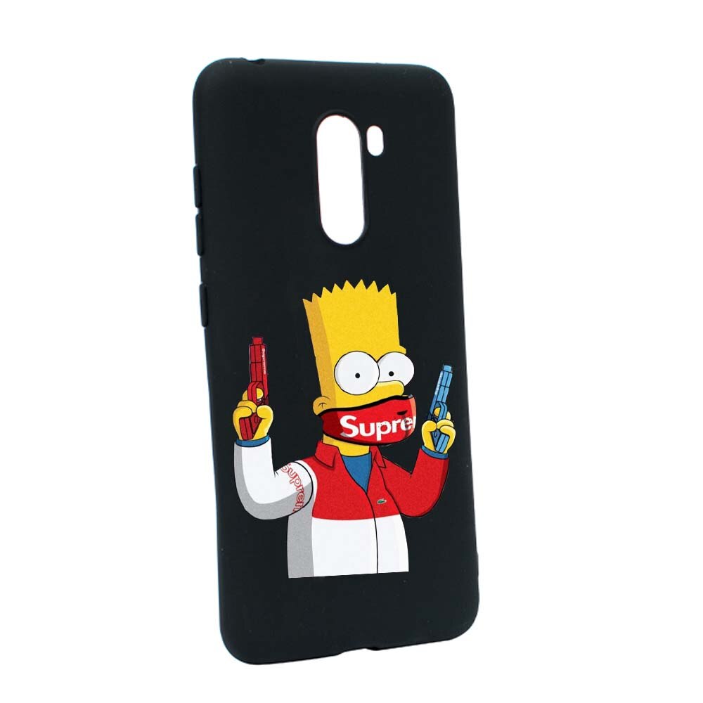 Husa de protectie Supreme, The Simpsons pentru Xiaomi PocoPhone F1, rezistenta la uzura, anti-alunecare, din silicon Premium, B270