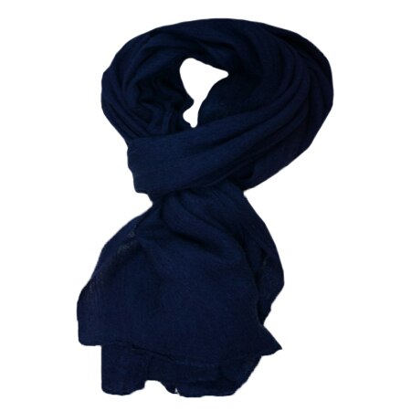 Esarfa casual, din material textil moale,D&J Exclussive, bleumarin