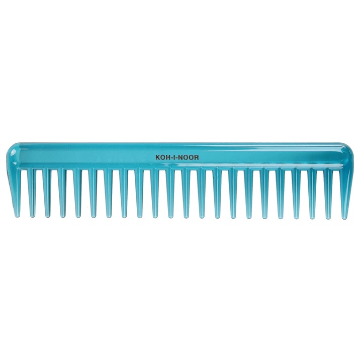 Pieptene albastru dinti lati 19 x 4 cm, Koh-I-Noor, 8132PE