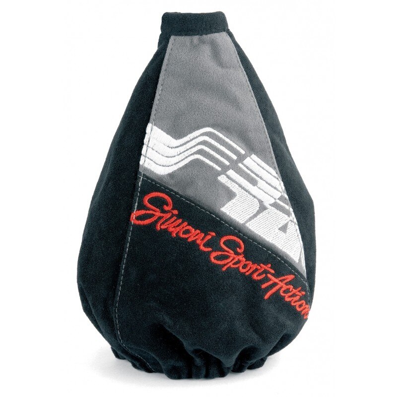Husa Simoni Racing pentru schimbator de viteze, microfibra culoare negru/gri, cod C6112/GR.