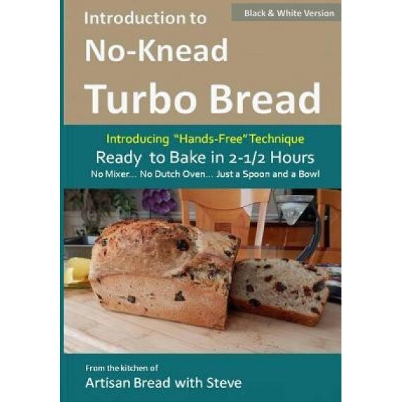 Introduction to No-Knead Turbo Bread (Ready to Bake in 2-1/2 Hours... No Mixer... No Dutch Oven... Just a Spoon and a Bowl) (B&w Version): From the Ki, Steve Gamelin (Author)