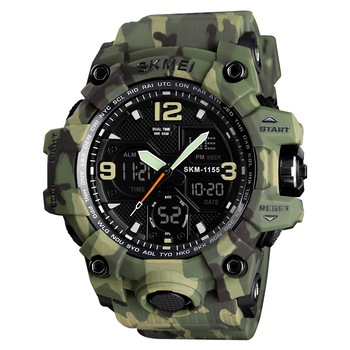 Ceas barbatesc Skmei, Camuflaj, Shock Resistant, Militar, Digital, Sport, Army, Dual time, Cronograf Ceas barbatesc Skmei, Camuflaj, Shock Resistant, Militar, Digital, Sport, Army, Dual time, Cronograf
