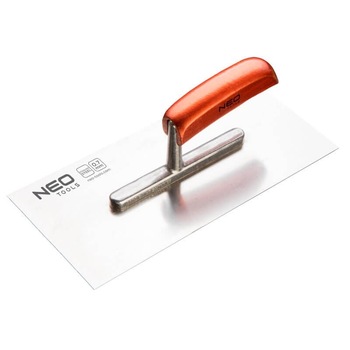 Gletiera, 280 x 130 mm, margini drepte, maner din lemn, Neo 50-021 Gletiera, 280 x 130 mm, margini drepte, maner din lemn, Neo 50-021