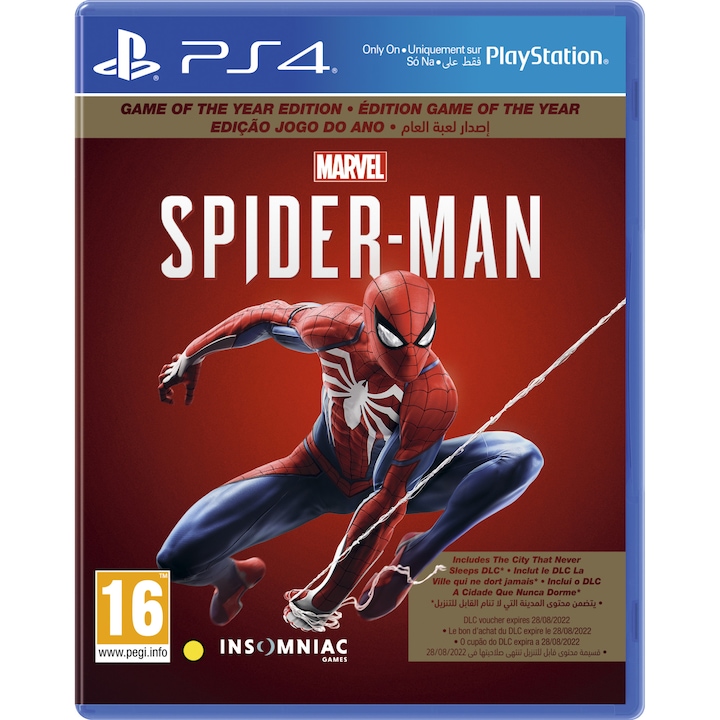 Sony Spider-Man PlayStation 4 játékszoftver, GOTY Edition