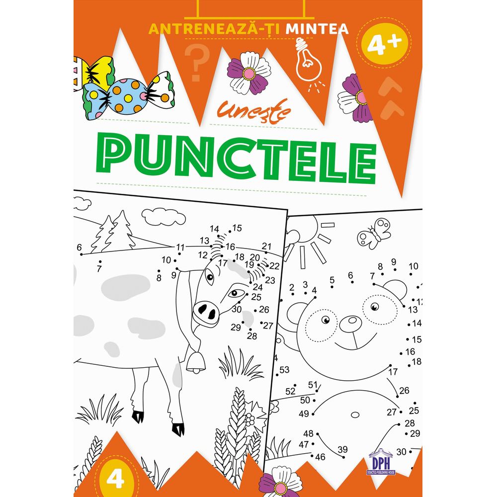 Uneste punctele. Antreneaza-ti mintea 4+ ani - Didactica Publishing House