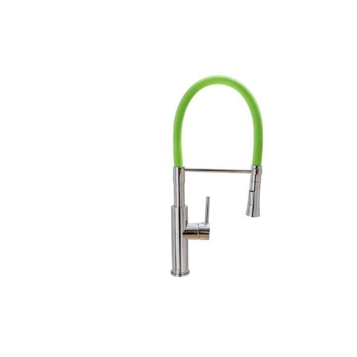 TRENDY S Swan Mosogatócsaptelep, flexibilis cső, piros