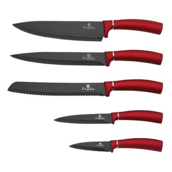 Set 6 cutite Berlinger Haus, BH-2519, rosu Set 6 cutite Berlinger Haus, BH-2519, rosu