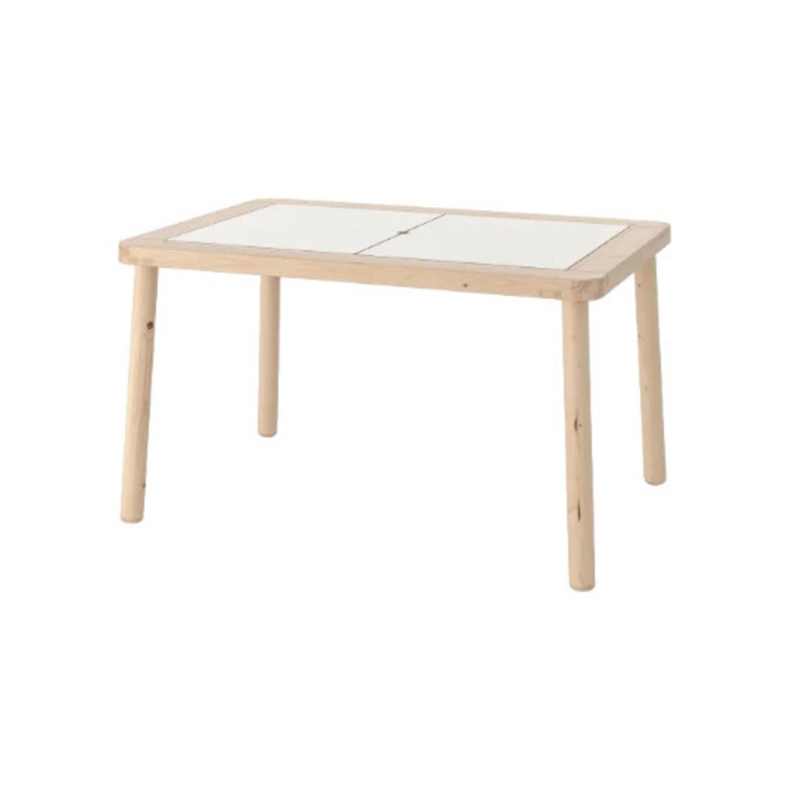 Masuta pentru copii, 83x58x48cm, lemn masiv pin