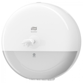 Dispenser hartie igienica Tork Smart One Mini 681000, cu incuietoare, T9, Alb Dispenser hartie igienica Tork Smart One Mini 681000, cu incuietoare, T9, Alb