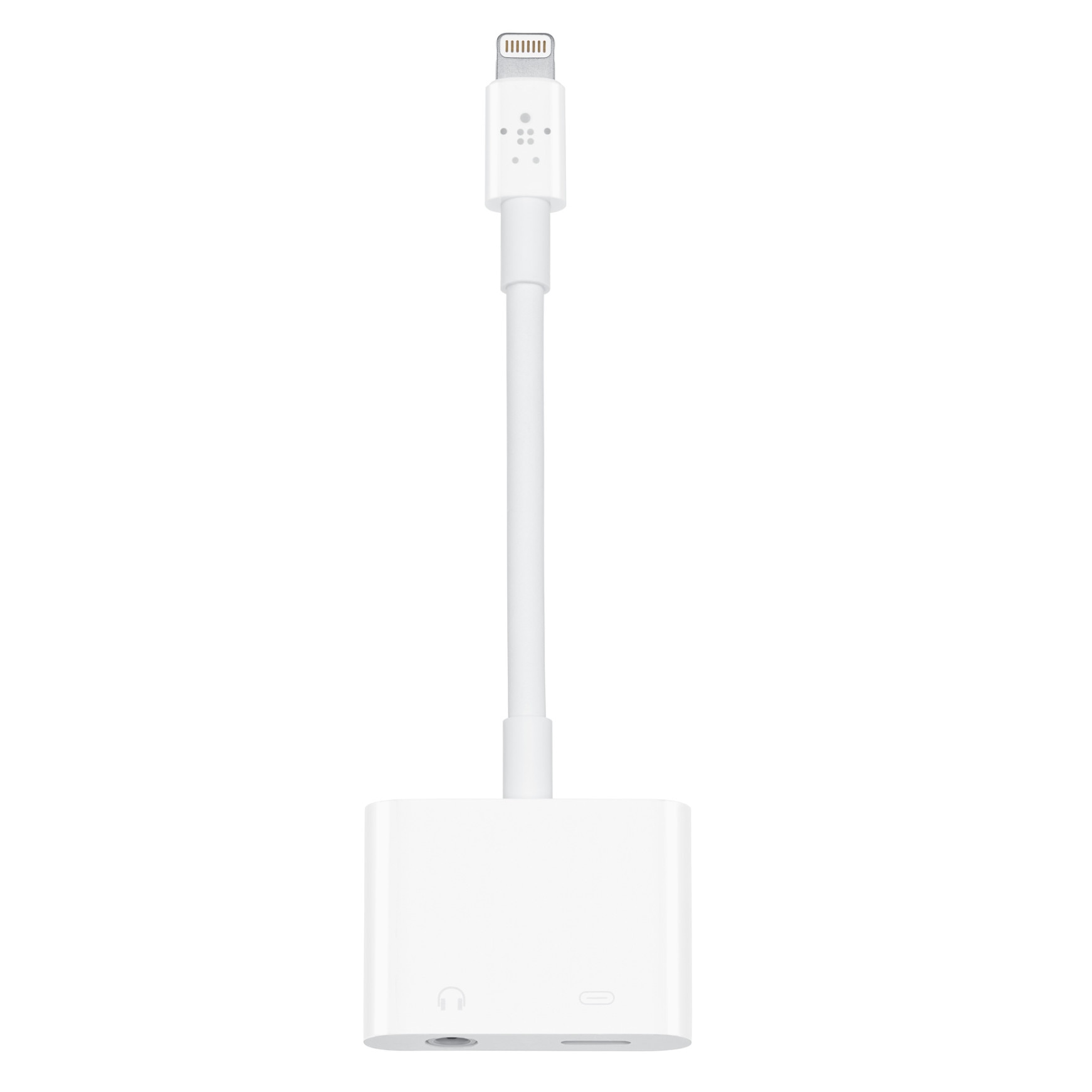 Adaptor Lightning to Jack 3,5 mm si charger Bibilel, Alb, BBL1001