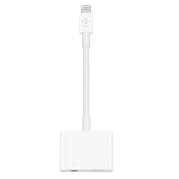 Adaptor Lightning to Jack 3,5 mm si charger Bibilel, Alb, BBL1001 Adaptor Lightning to Jack 3,5 mm si charger Bibilel, Alb, BBL1001