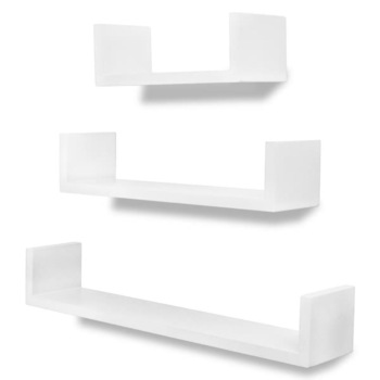 Set 3 rafturi suspendate Ruby, alb, 60 x 45 x 30cm Set 3 rafturi suspendate Ruby, alb, 60 x 45 x 30cm