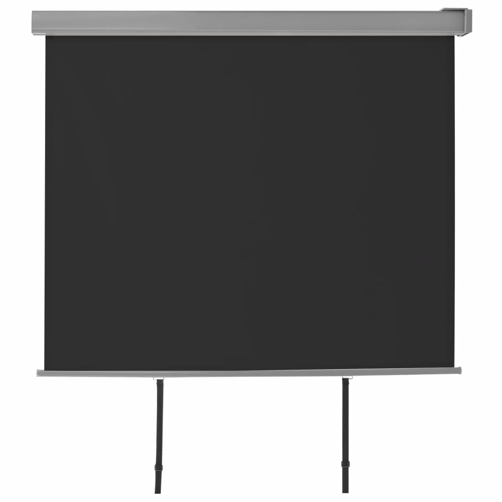 Copertina laterala, vidaXL, Aluminiu, 150 x 200 cm, Negru