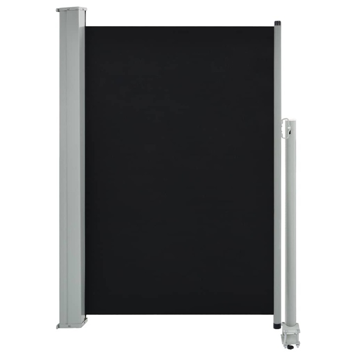 Copertina laterala retractabila de terasa vidaXL, negru, 120 x 300 cm, 4.93 kg