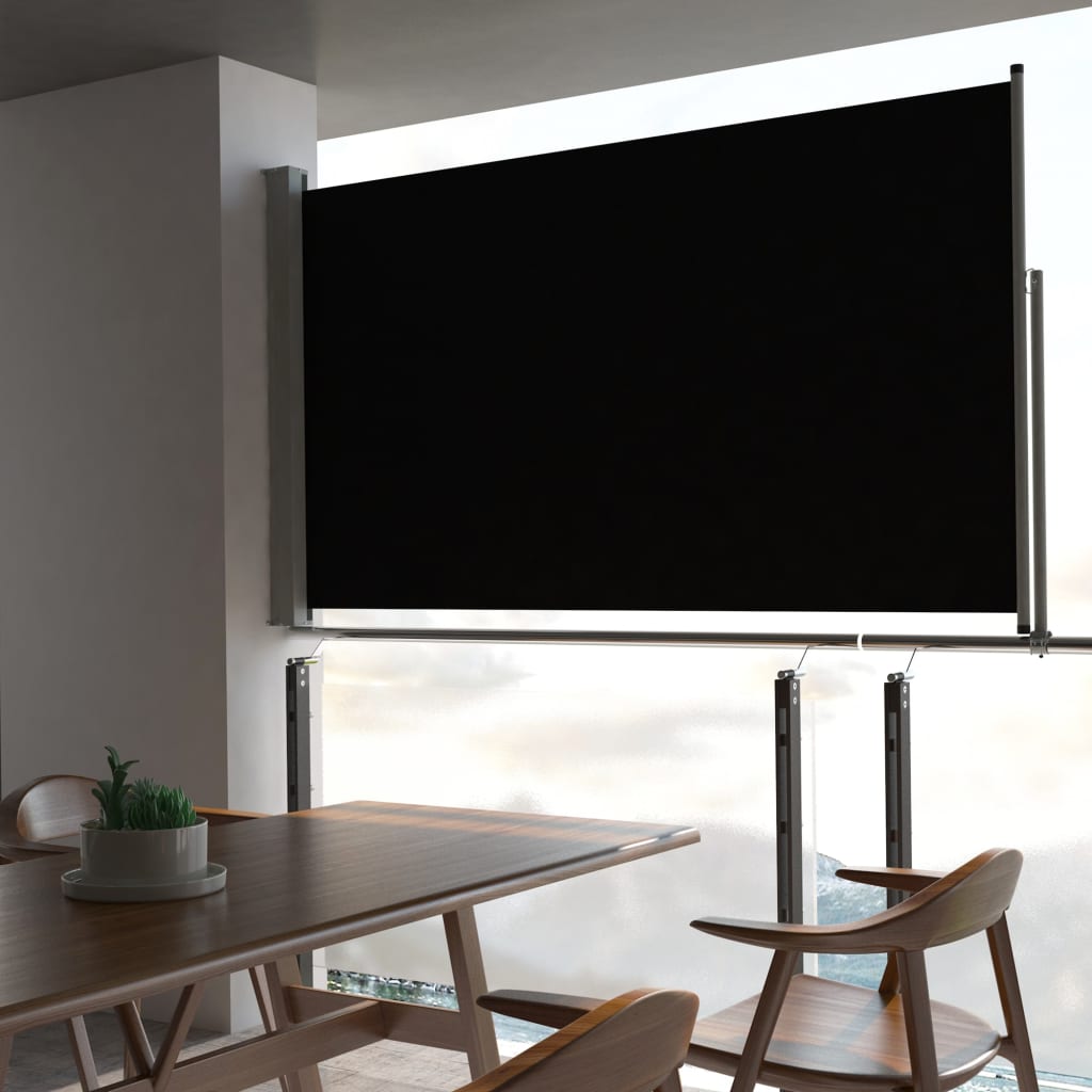 Copertina laterala retractabila, TOT, negru, 140 x 300 cm