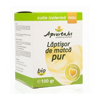 Laptisor de Matca Pur Bio Apivitalis - 100 g Laptisor de Matca Pur Bio Apivitalis - 100 g