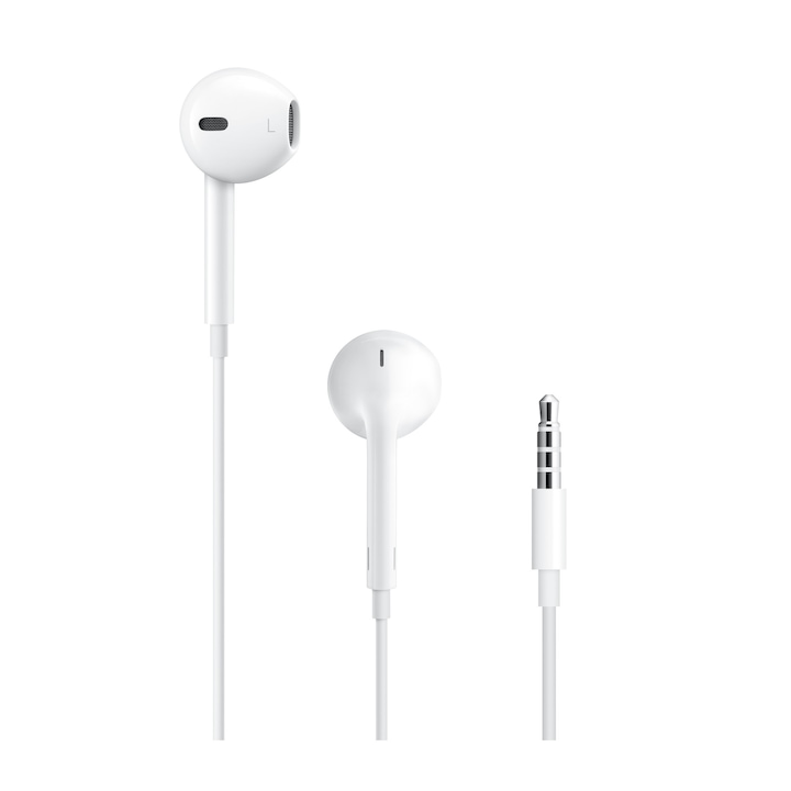 OEM EarPods Fülhallgató Okostelefonhoz, Mikrofonnal, Jack 3,5 mm, iPhone 6S Plus 5S, Buborékfóliában